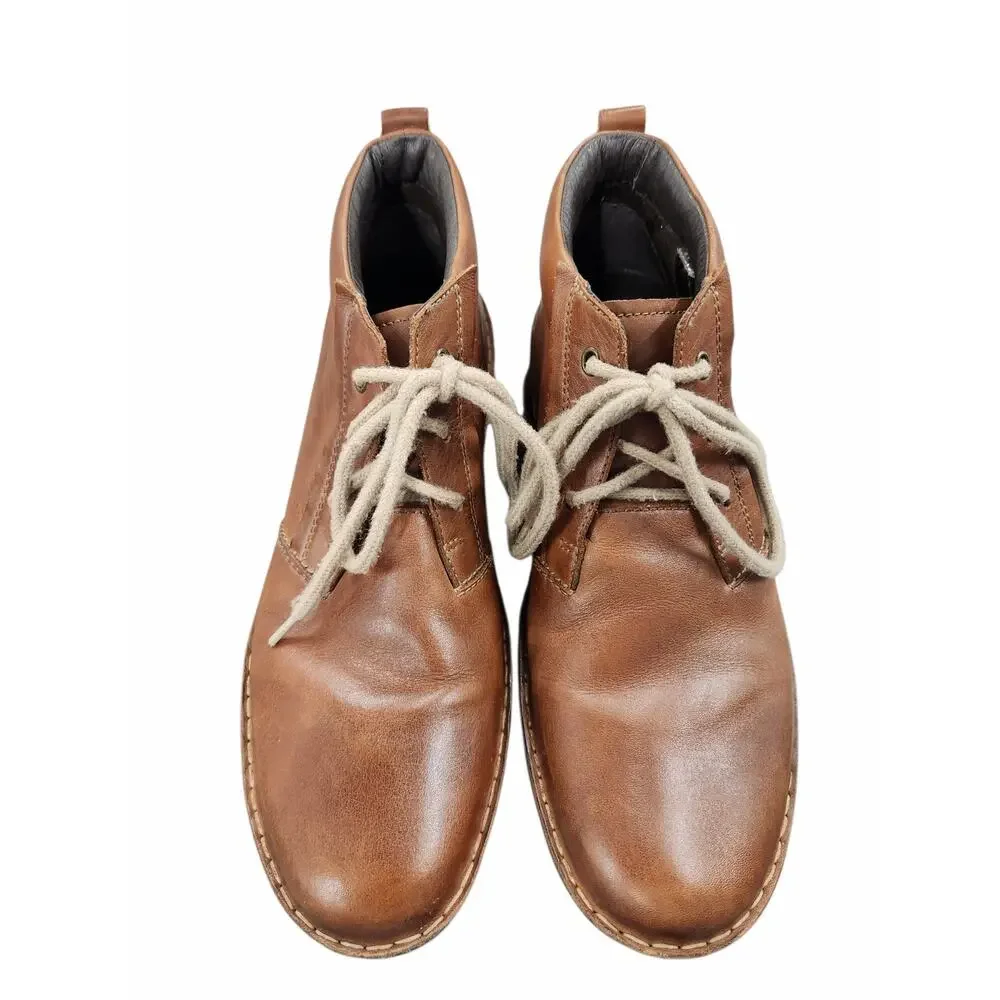 Pikolinos Men's Brown Leather Lace Up Chukka Ankle Boots Size EU 43 US 9.5